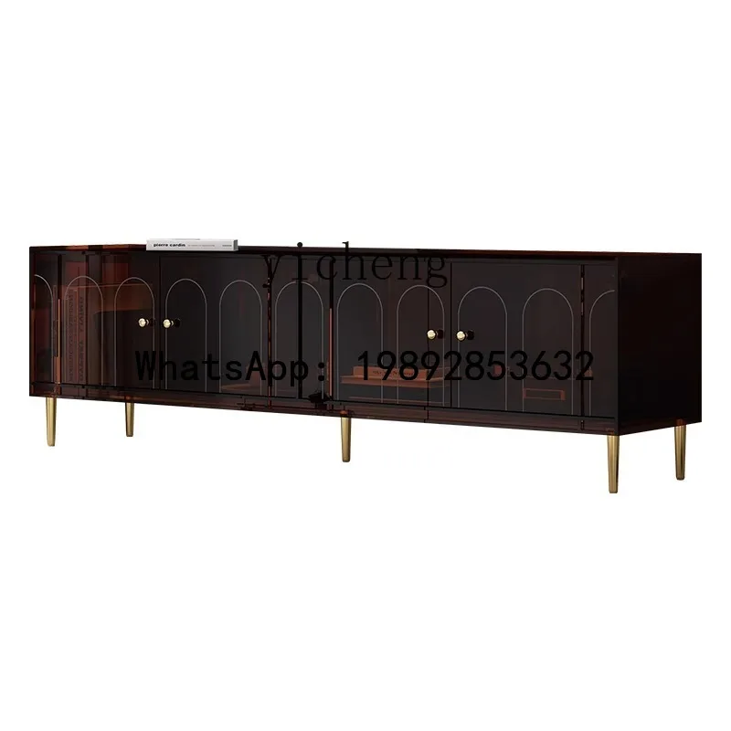 

acrylic TV cabinet Nordic living room side cabinet Modern simple bedroom TV cabinet