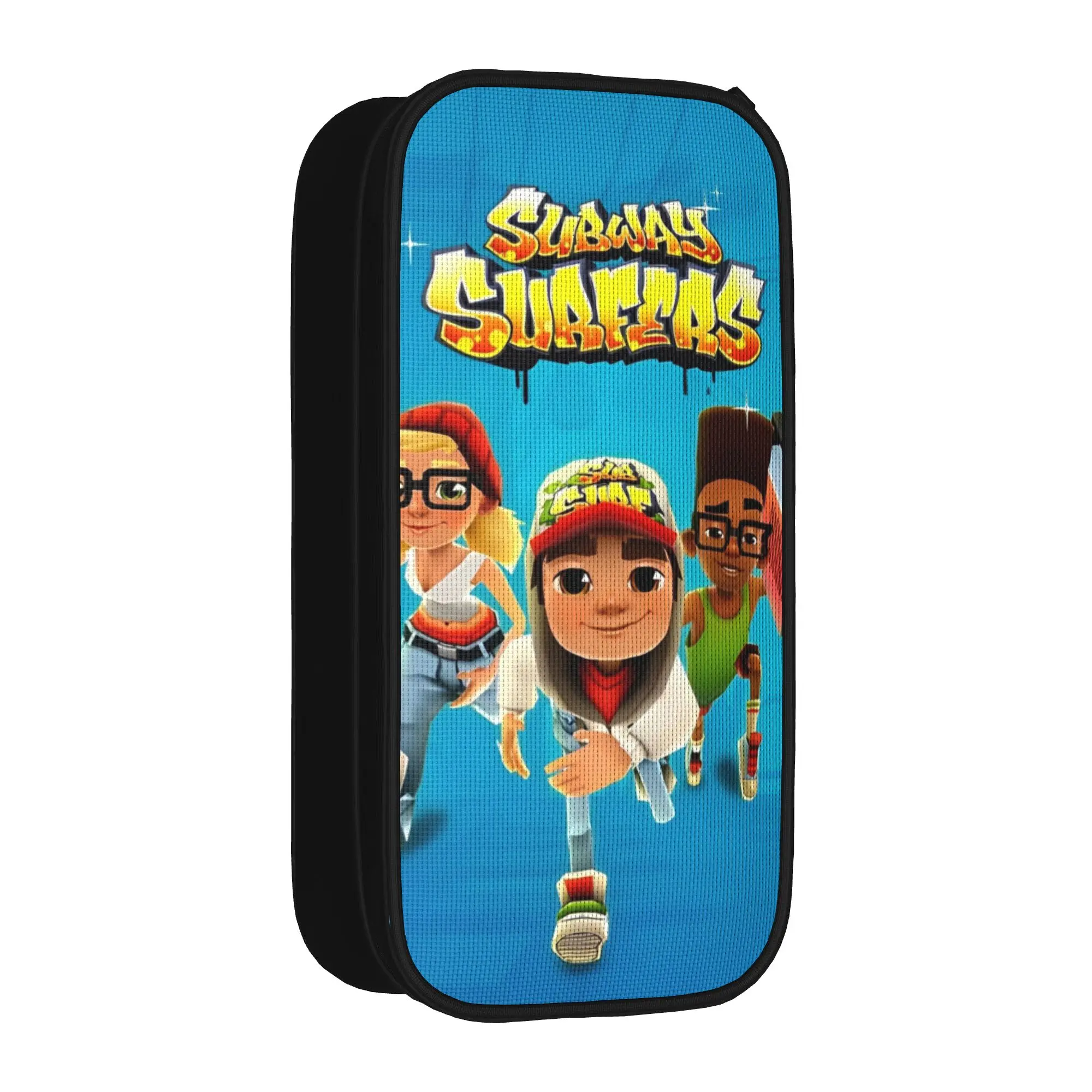 

Subway Surfers Pencil Cases Cute Running Bag Girl Boy Large Storage Office Zipper Pencilcases