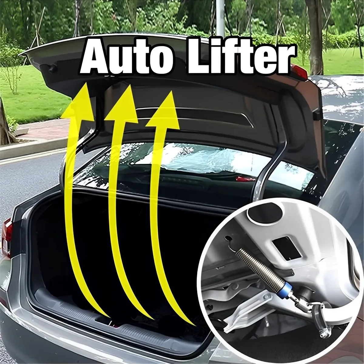 Car Boot Lid Lifting Spring Trunk Spring Lifting Adjustable Car Tailgate Lifter Trunk Lid Automatic Open Device Car Accessories