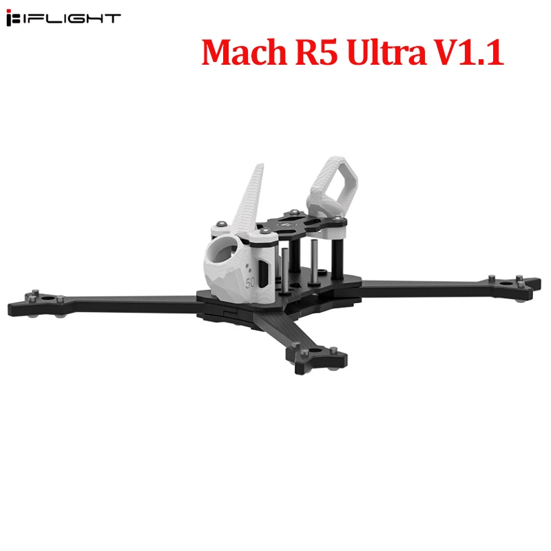 

IFlight Mach R5 Sport Ultra V1.1 Version 190mm Wheelbase Arm 5mm Camera Mounting Hole 14mm FPV Frame Kit FPV Parts