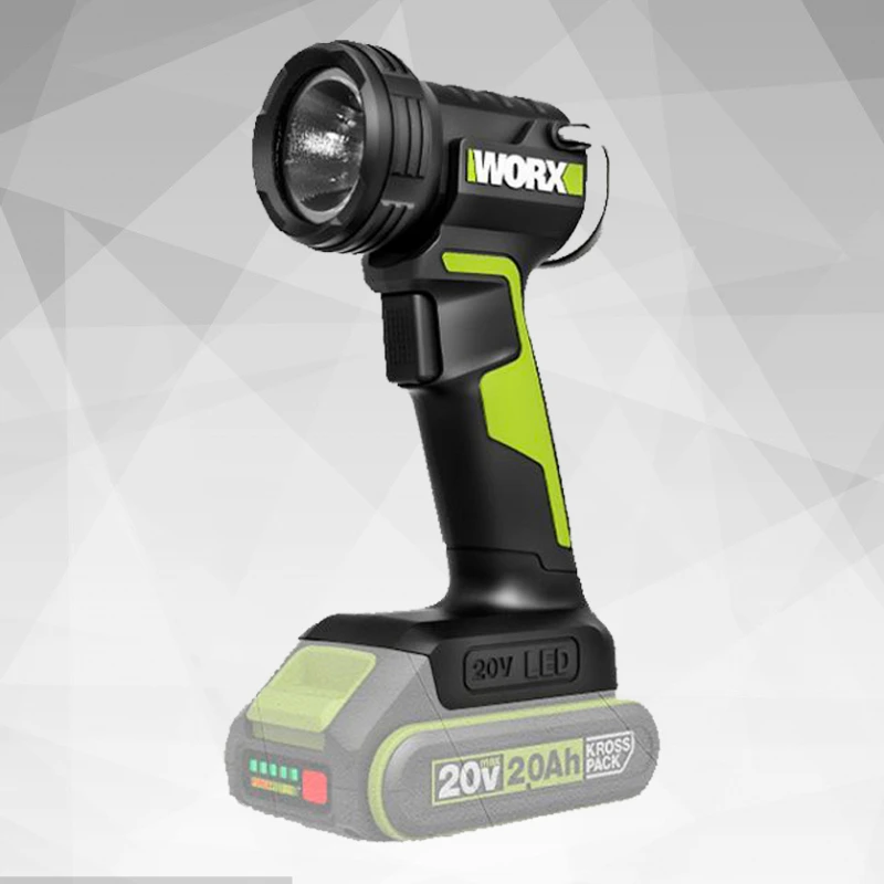 WORX WU027 20V Lithium Battery Multi-function Flashlight Outdoor Portable LED Work Light Repair Lamp Without Battery And Charger