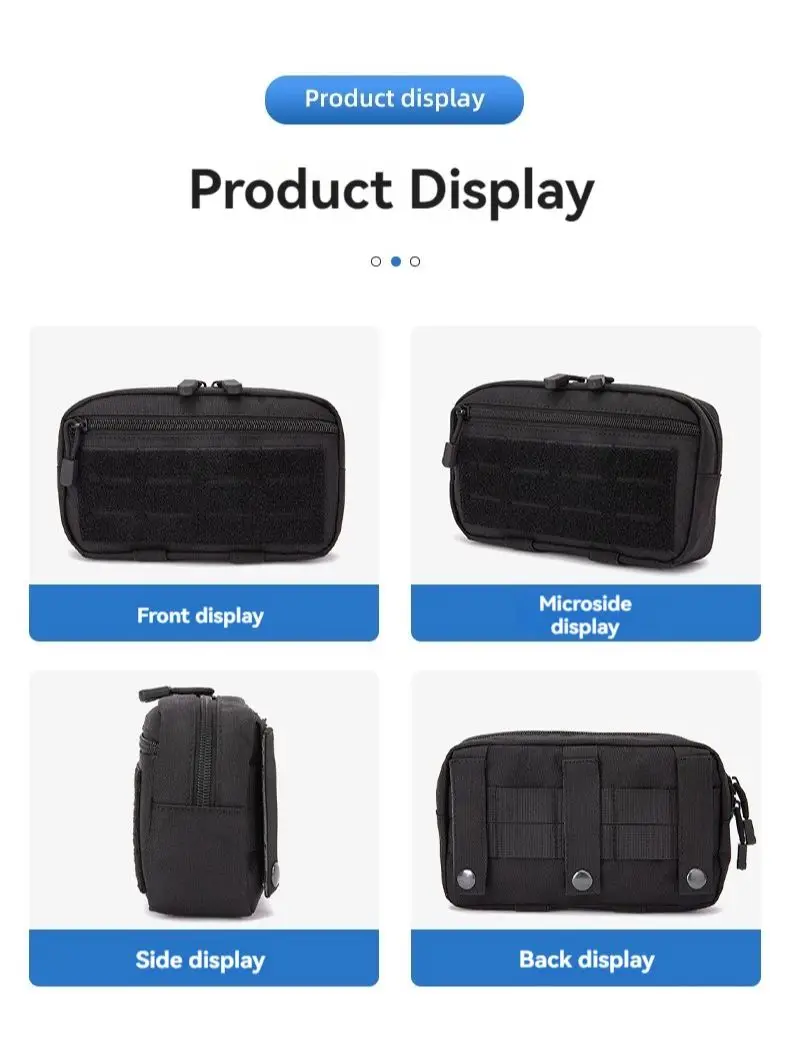 EDC Molle Tactical Pouch Waist Pack Compact Utility Pouches Waist Belt Bag Medical Bags Phone Case Hunting Accessories