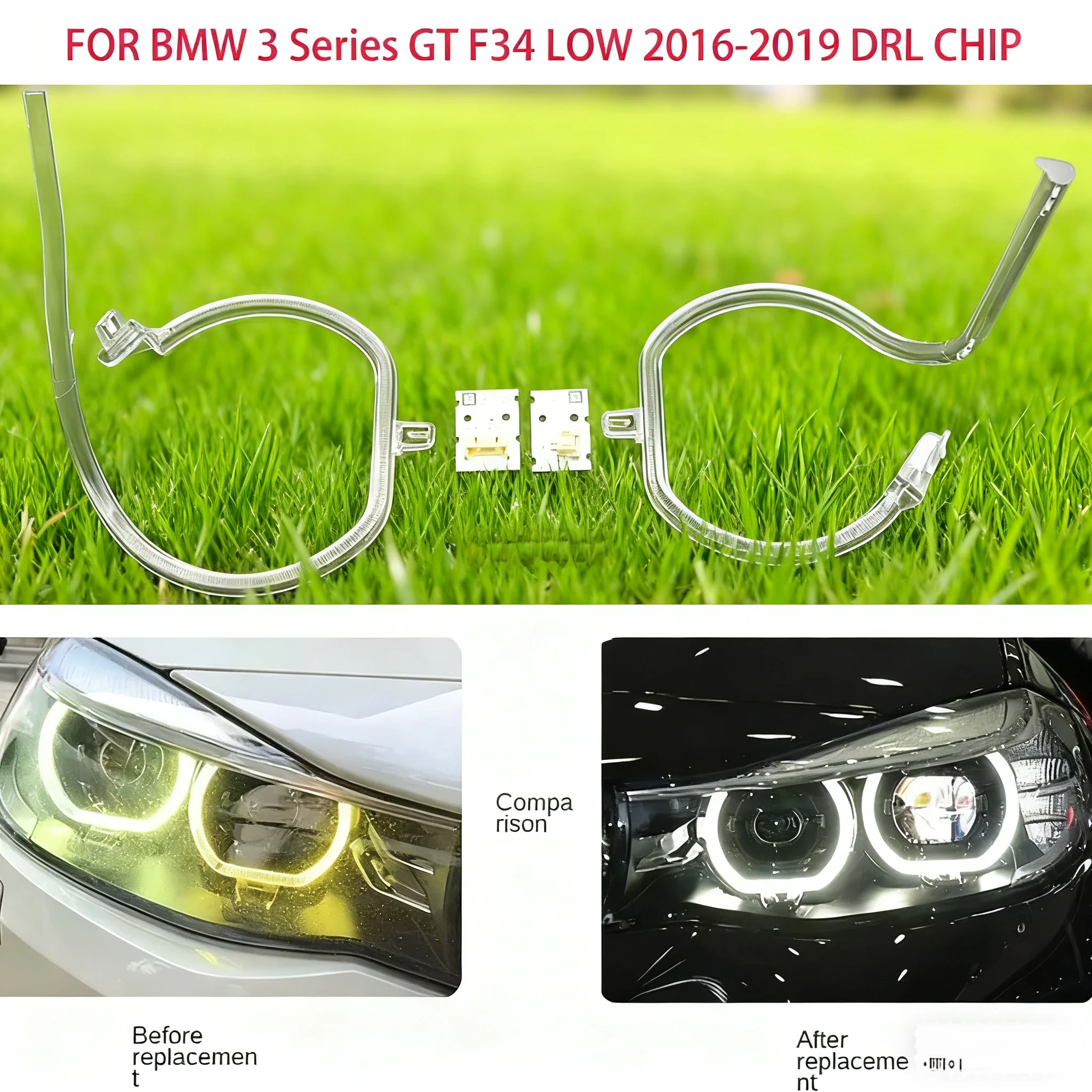 

Для BMW 3 серии GT F34 LOW 2016-2019 автомобильные фары DRL световые полосы ангельские глазки чип балластный модуль DRL запасные части