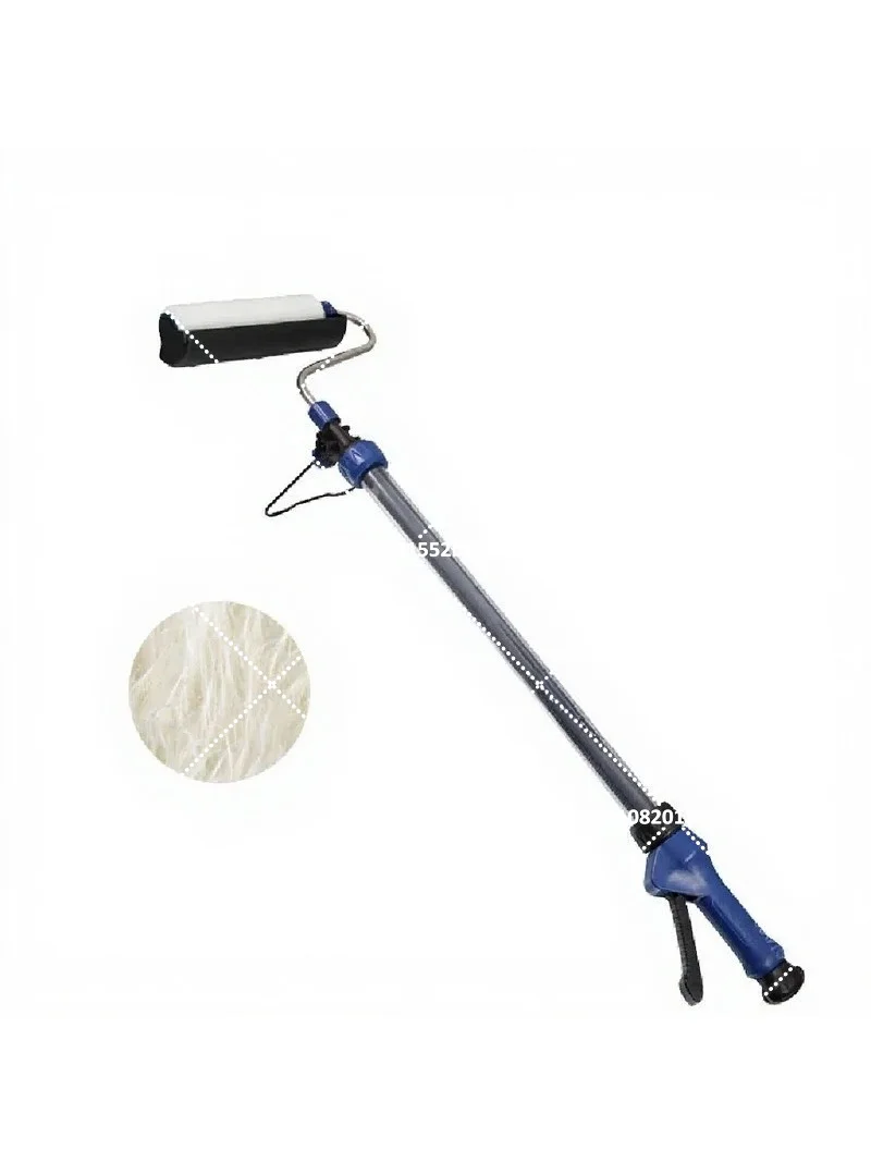 Telescopic Latex Paint Roller Brush Wall Painting Tool for Smooth Finish, Adjustable Handle