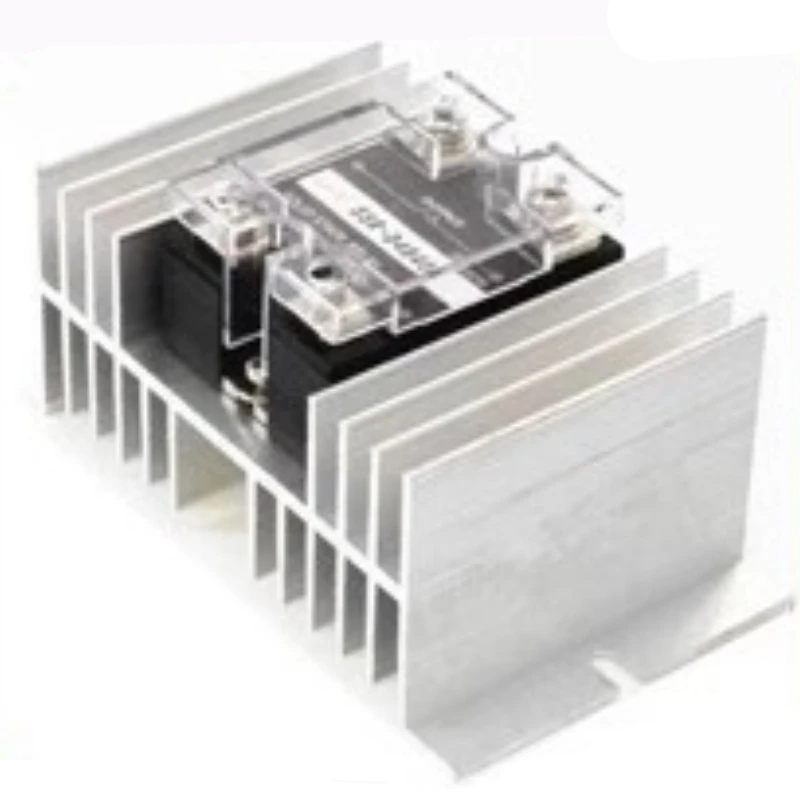 Aluminum Heat Sink Dissipation Radiator Rail Mount Regulator Base Plate Suitable For Single Phase Solid State Relay SSR 40-100A