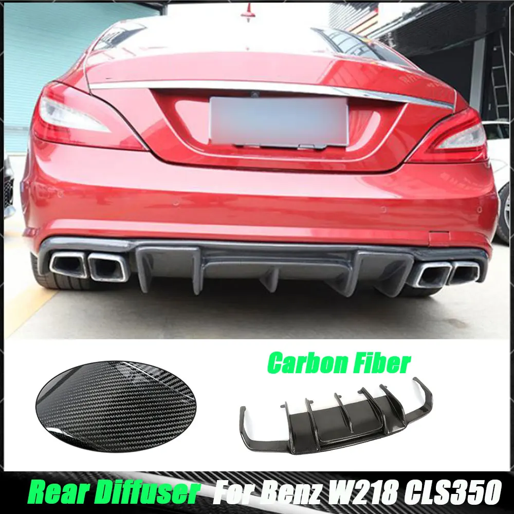 

Для CLS-класса из углеродного волокна, задний диффузор, бампер, спойлер для Benz W218 CLS350 CLS63 AMG 2011-2014 FRP, комплекты кузова