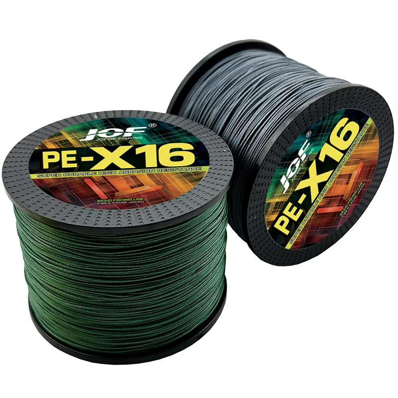 New Braided Technology 16 Strands Fishing Line 1000M Hight Density Stronger Pulling Force 200LB Big Game Ocean Boat/Rock Fishing