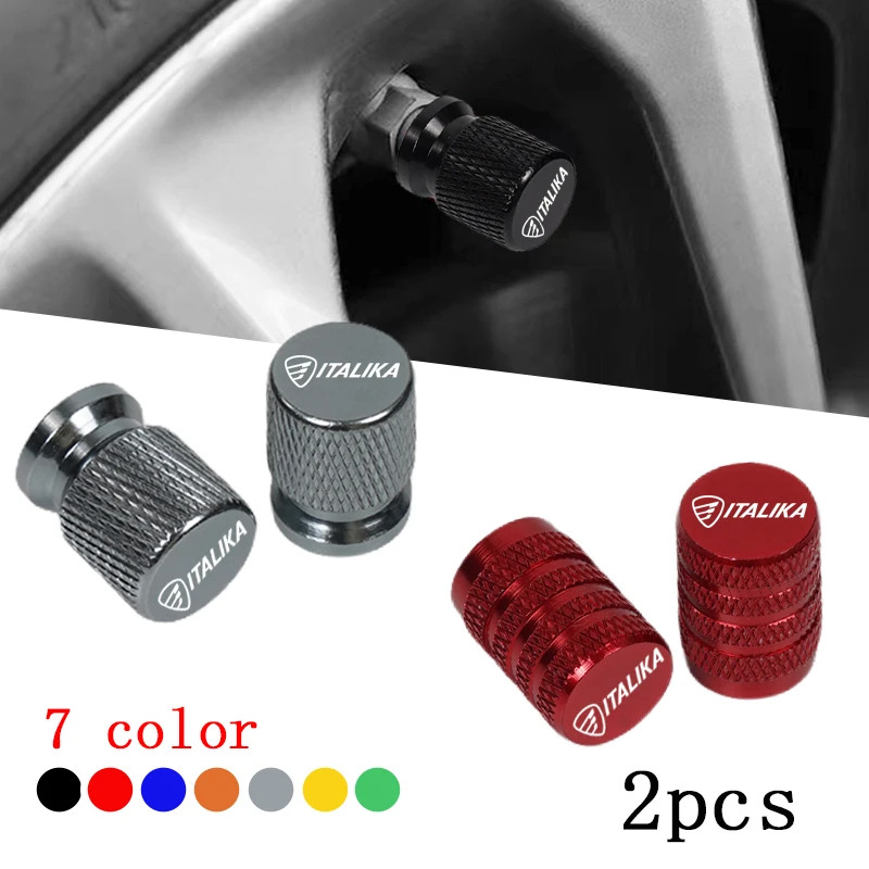 Für ITALIKA 125 Z 150 SZ 150 200 250Z AT110 AT125 Zubehör 2 Stück Motorrad CNC Aluminium Reifenventil Luftanschluss Ventilkappen