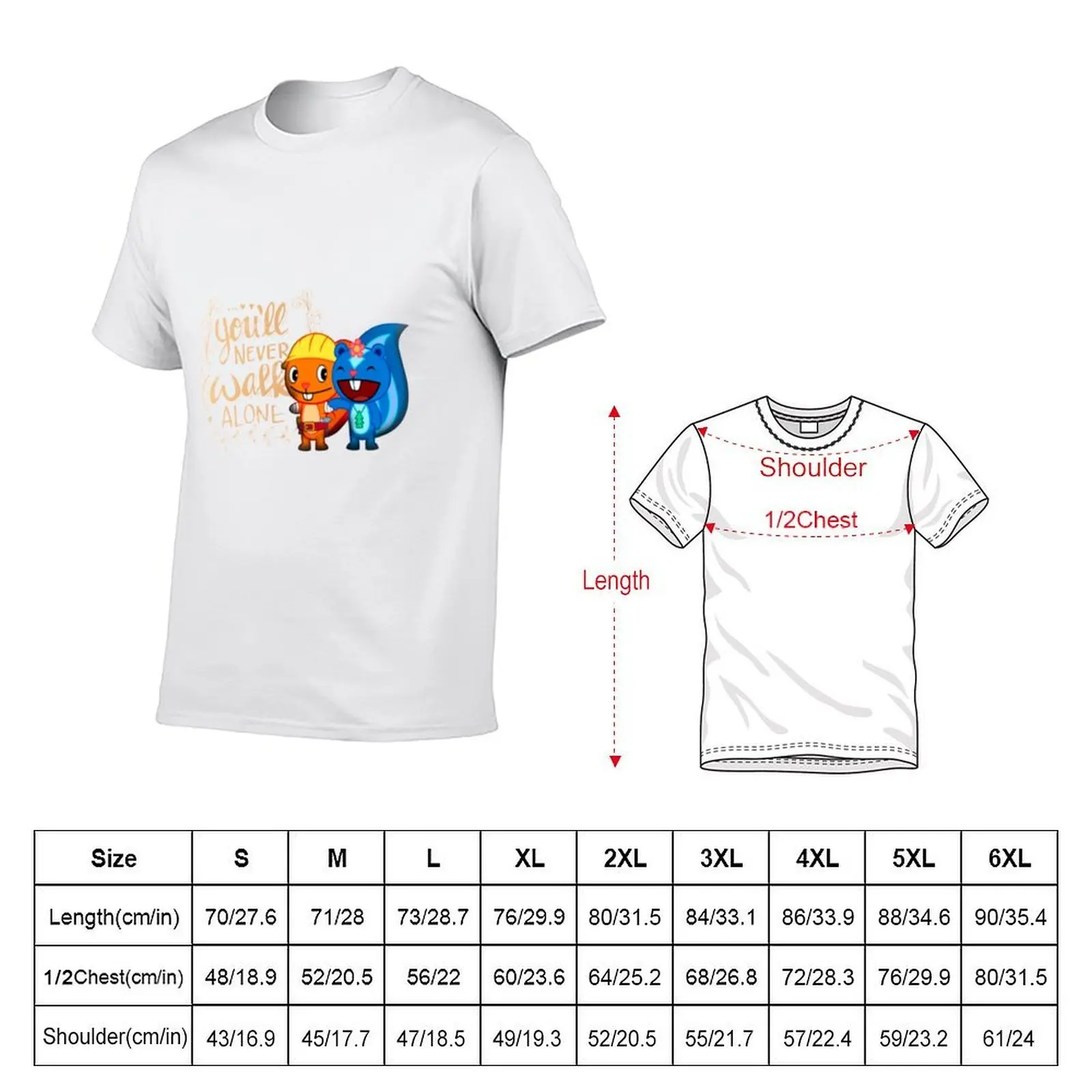 Petunia and Handy Happy Tree Friends - Magical T-Shirt t shirts for man cotton soft funny t shirts cotton T-Shirt