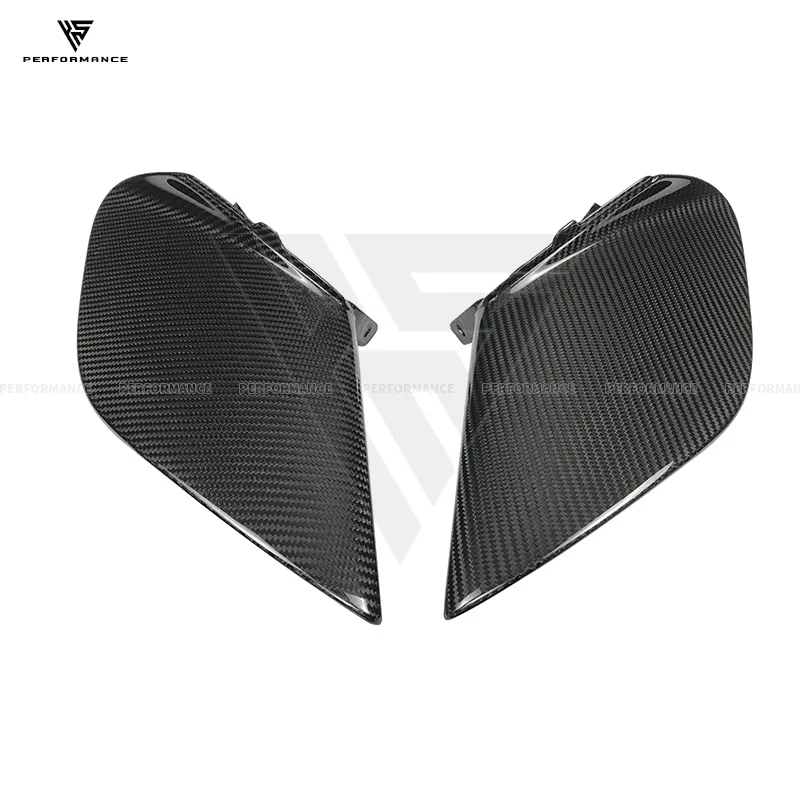 Accesorios exteriores para automóvil de fibra de carbono seca estilo Novit, ventilación lateral trasera para Ferrari 488 GTB Spider 2015-2018, ventilación de carbono