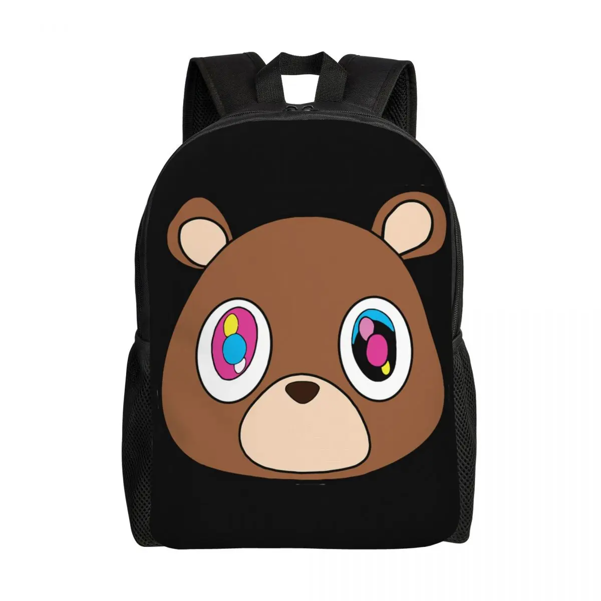 Custom Kanye West Ye Bear Backpack for Women Men Waterproof College School Bag Printing Bookbag