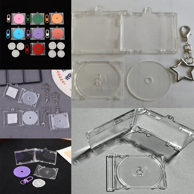 Hot Sale New Mini NFC Functional CD Disc Case Key Chain Peripheral Commemorative Album Key Holder DIY Backpack Pendant