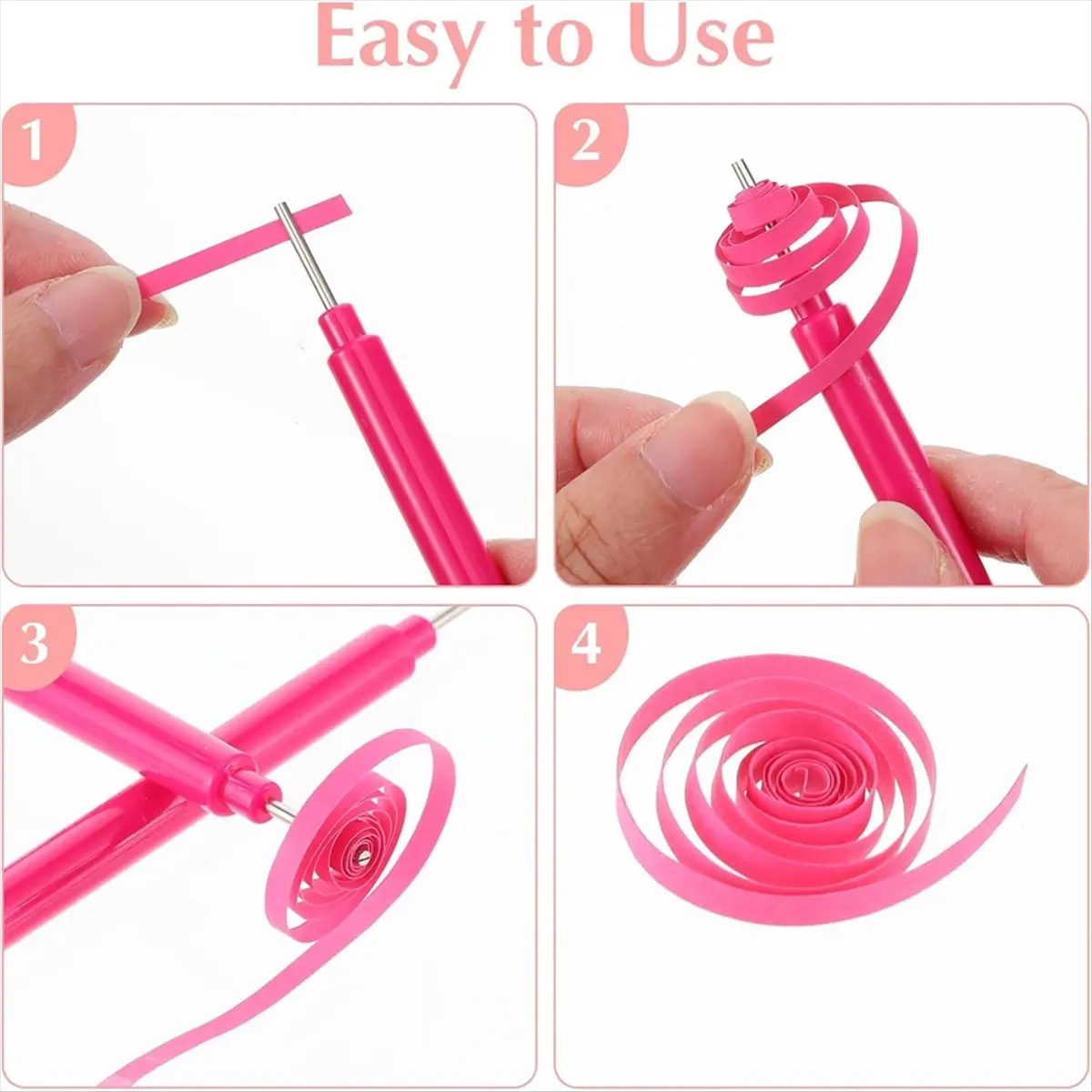 2026 + 12 قطعة من أدوات اللف الورقي، قلم إبرة اللف مع 100 قطعة من الورق الملفوف للأدوات اليدوية ذاتية الصنع