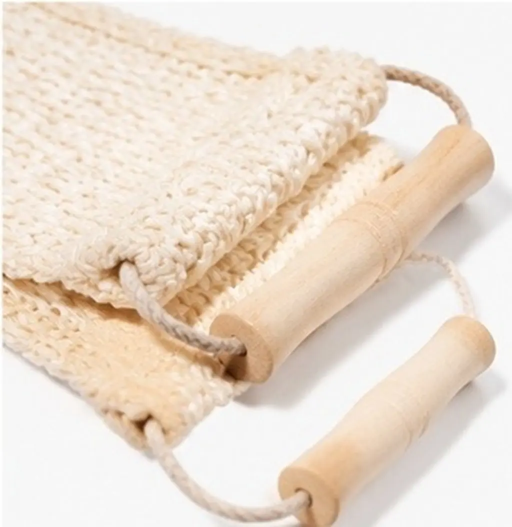 Natural Sisal Bath Scrubber – Double-Sided Exfoliating Towel for Back, Body Massage & Deep Pore Cleansing