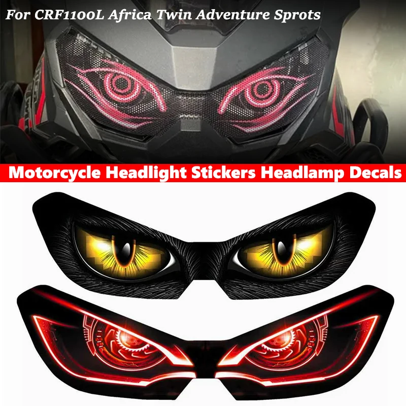 

Motorcycle Headlight Stickers Headlamp Decals Accessories For Honda CRF1100L CRF 1100 L Africa Twin Adventure Sports 2020-2024