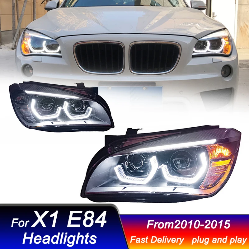 Car styling Headlights for BMW X1 E84 F49 2011-2019 new style LED DRL Dynamic Signal Head Lamp Bi Xenon Beam Headlamp Accembly