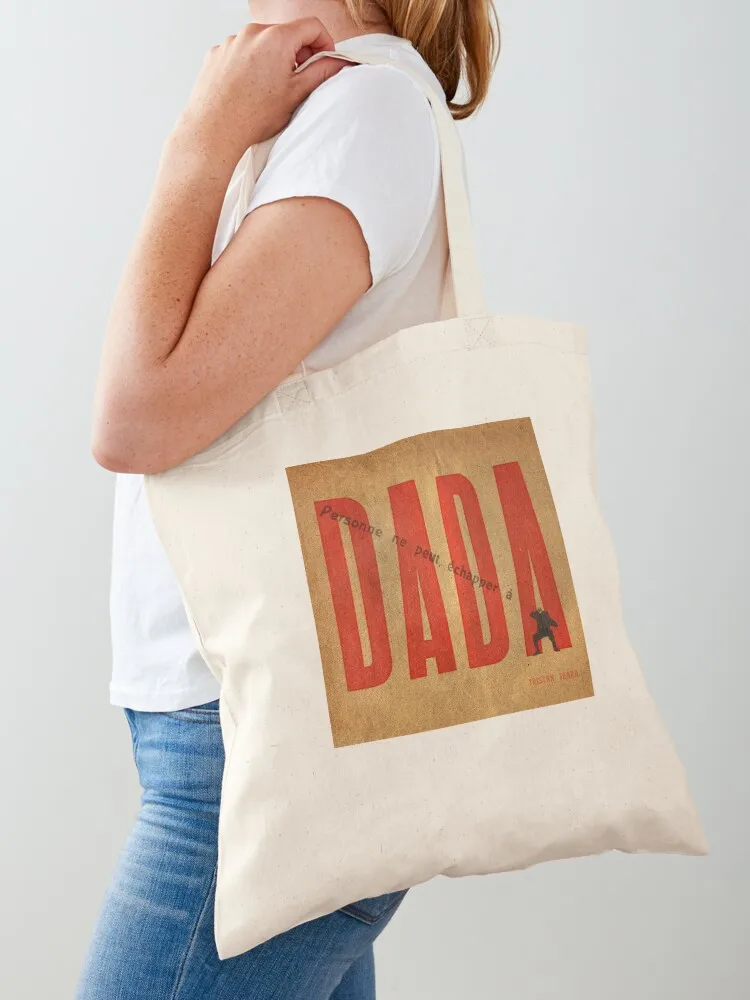 

Personne ne peut échapper à DADA .3 Tote Bag university shopper bag reusable grocery bags Candy bags Big bag women