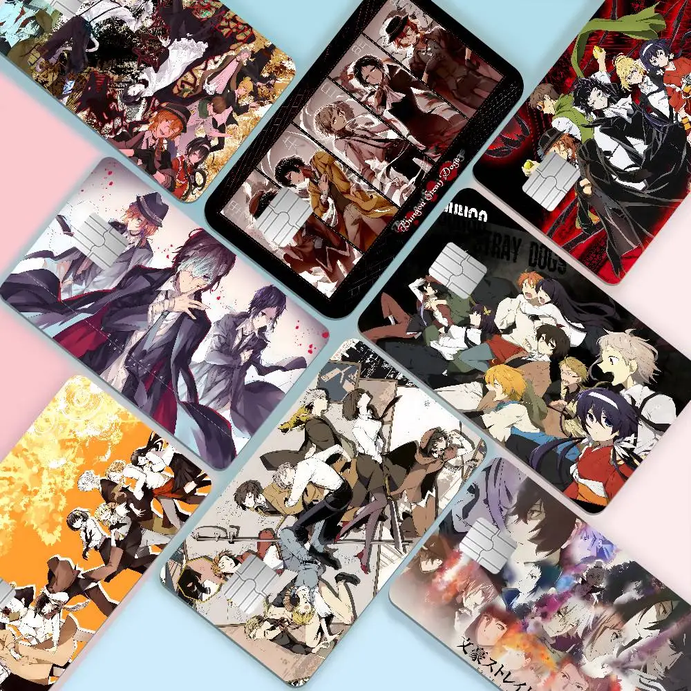 Anime Bungo Stray Dogs Anmie Sticker Film Skin Cover for Credit Card Debit Bank Card Front
