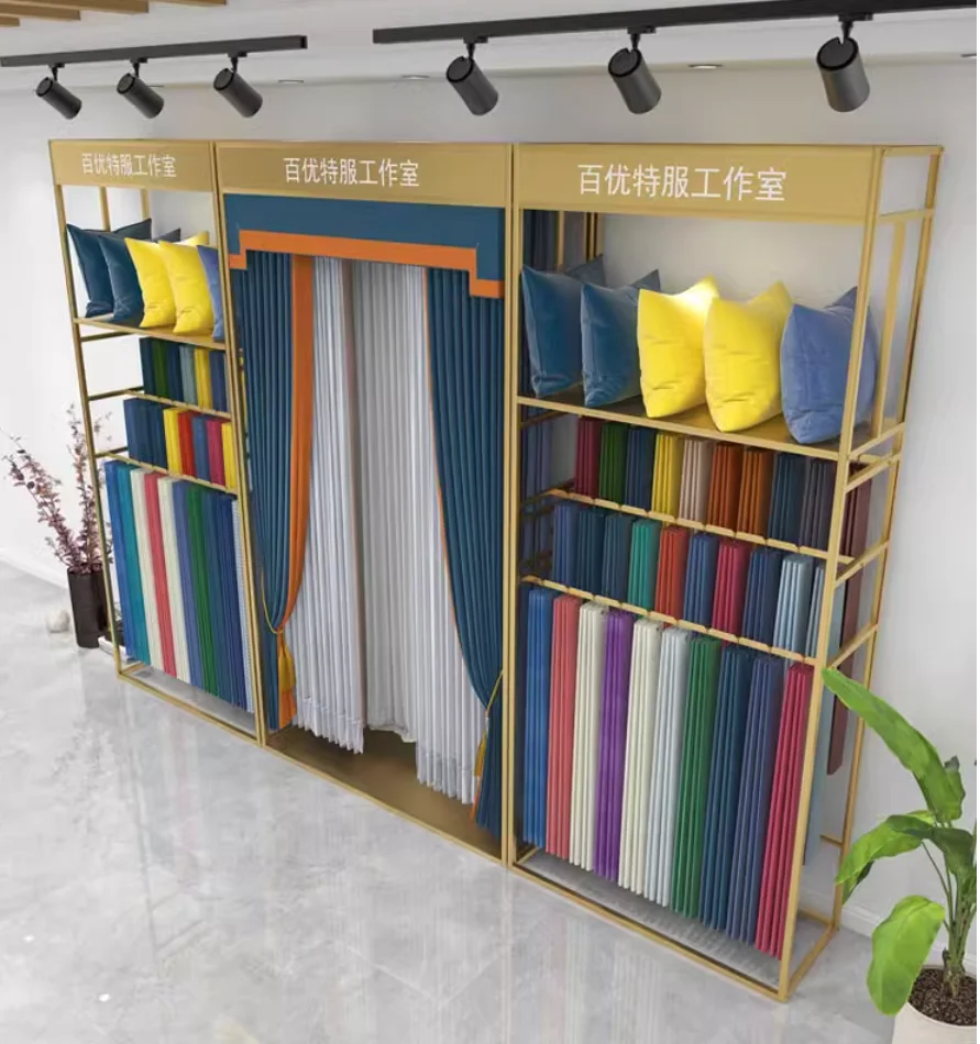 

Curtain sample display frame fabric large frame thick exhibition elevator floor pillow frame wallpaper version storage rack