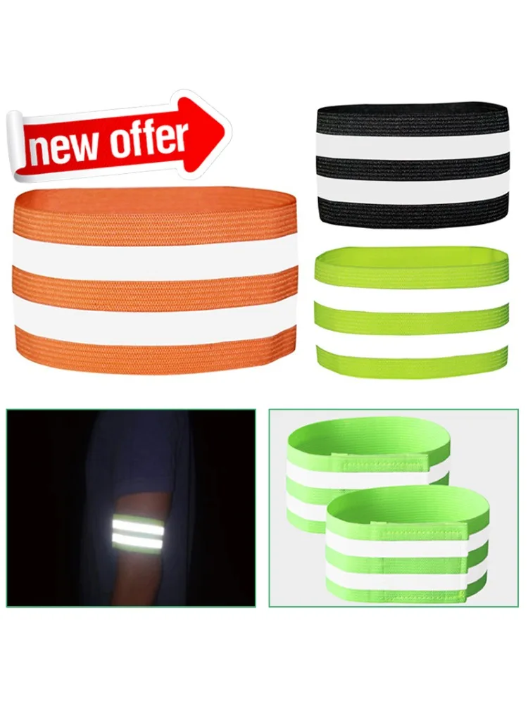 AliExpress 1/2Pcs Safety Reflective Bands Night Walking Cycling Running Reflector Tape Wrist Arm Ankle Leg High Visibility Reflect Straps
