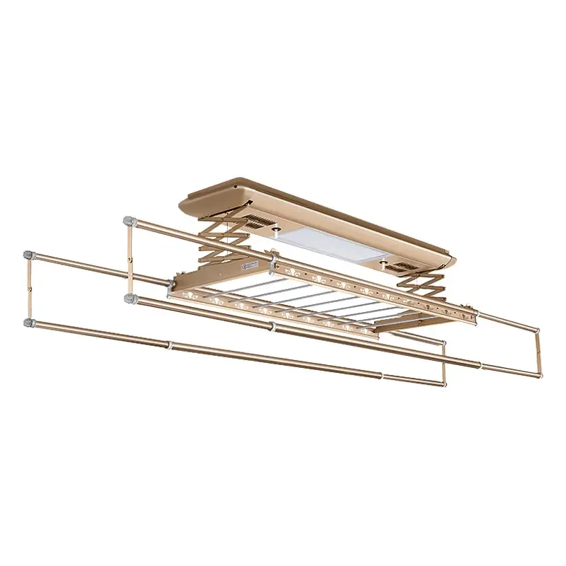 

Intelligent Telescopic Ceiling Mounted Extendable Multi-Layer Clothes Hanger
