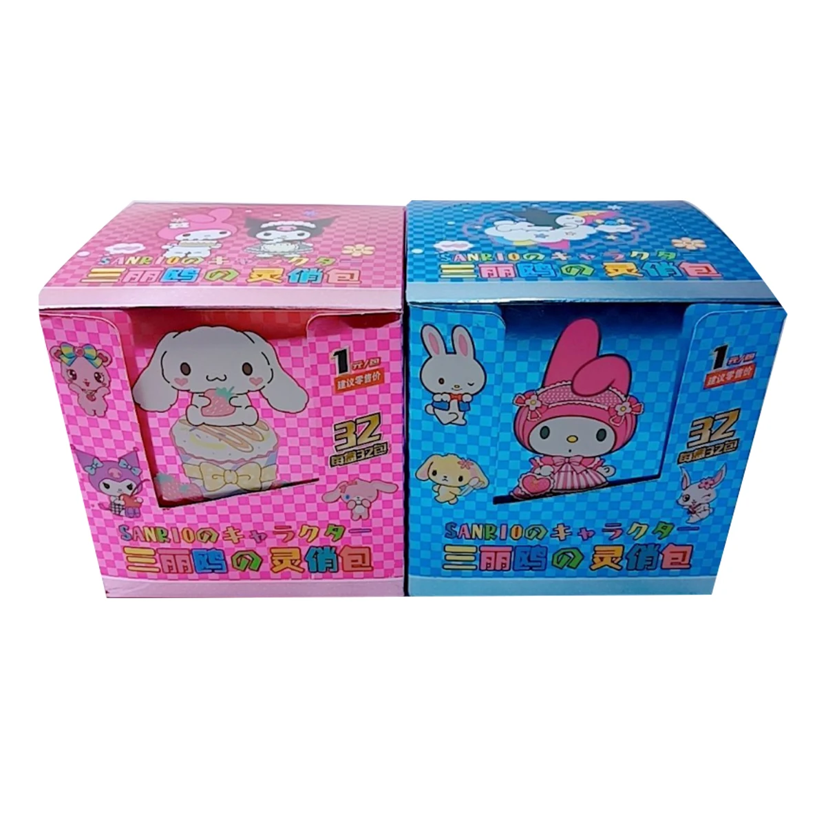 32Bag 224Pcs Hello Kitty Sanrio Kuromi Cards Trading Card Game My Melody Booster Box Cartoon Cute Collection Toy Christmas Gift