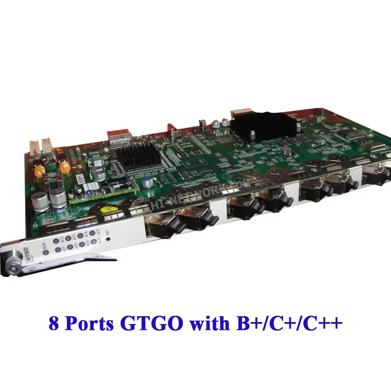 New GTGO GPON OLT 8 Ports Service Interface Board with 8pcs B+ C+ C++ Plus SFP Modules for ZTE ZXA10 C300 C320 C600