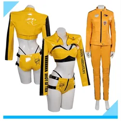 Disguise Kill Cosplay Bill The Bride Costume Adult Women Jacket Coat Pants Outfits Fantasia Halloween Carnival Party Suit