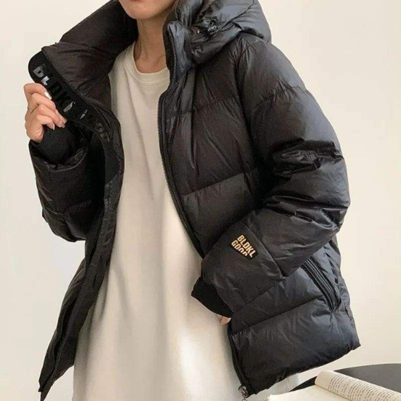 Doudoune à capuche pour femme, Parka courte, Manteau d'extérieur chaud, Mode polyvalente, adt optics, Nouveau, Hiver, 2023