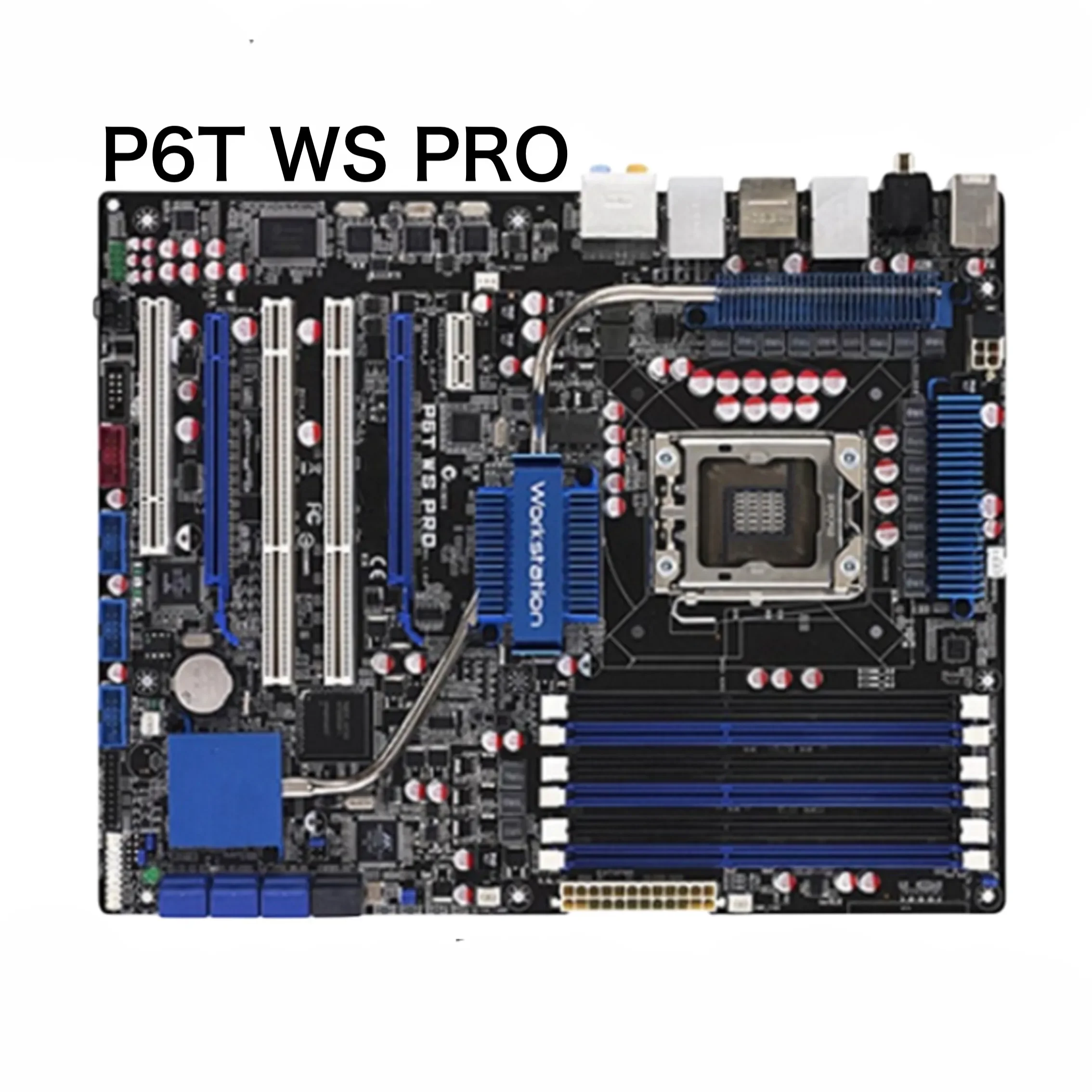 اللوحة الأم لمحطة العمل ASUS P6T WS PRO X58 LGA 1366 DDR3 ATX اللوحة الرئيسية 100% تم اختبارها بشكل جيد وتعمل بالكامل شحن مجاني