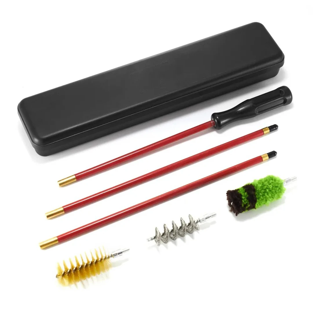 

6Pcs/set Universal Tactical Gun Cleaning Kit for Handgun Rifle Gun Brush Tool Universal Handgun Pistol Brass Rod Cleaning Kit