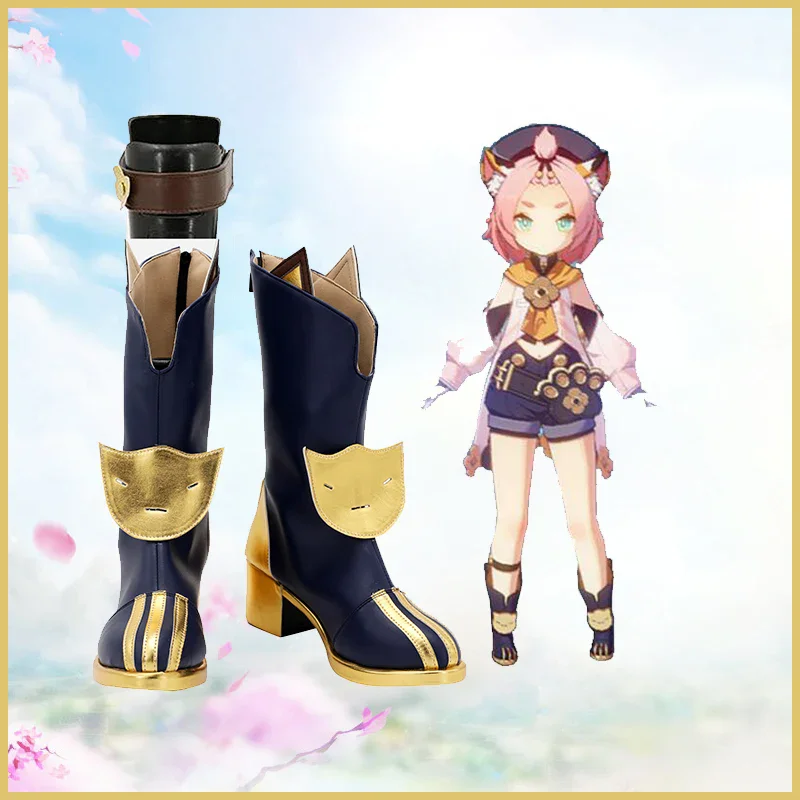

Genshin Diona Cosplay Shoes Boots Halloween Cosplay Prop For Girls Women