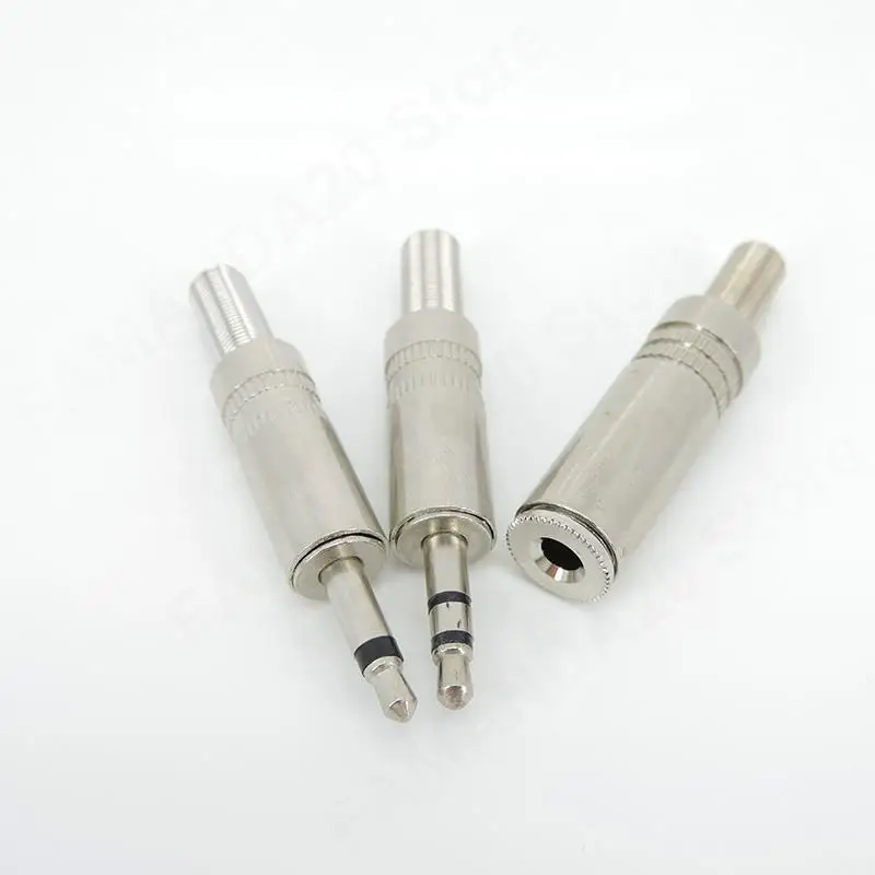 3.5mm mono/Stereo Metal Male male Jack Plug Solder audio socket adapter for Headset Earphone connector M2