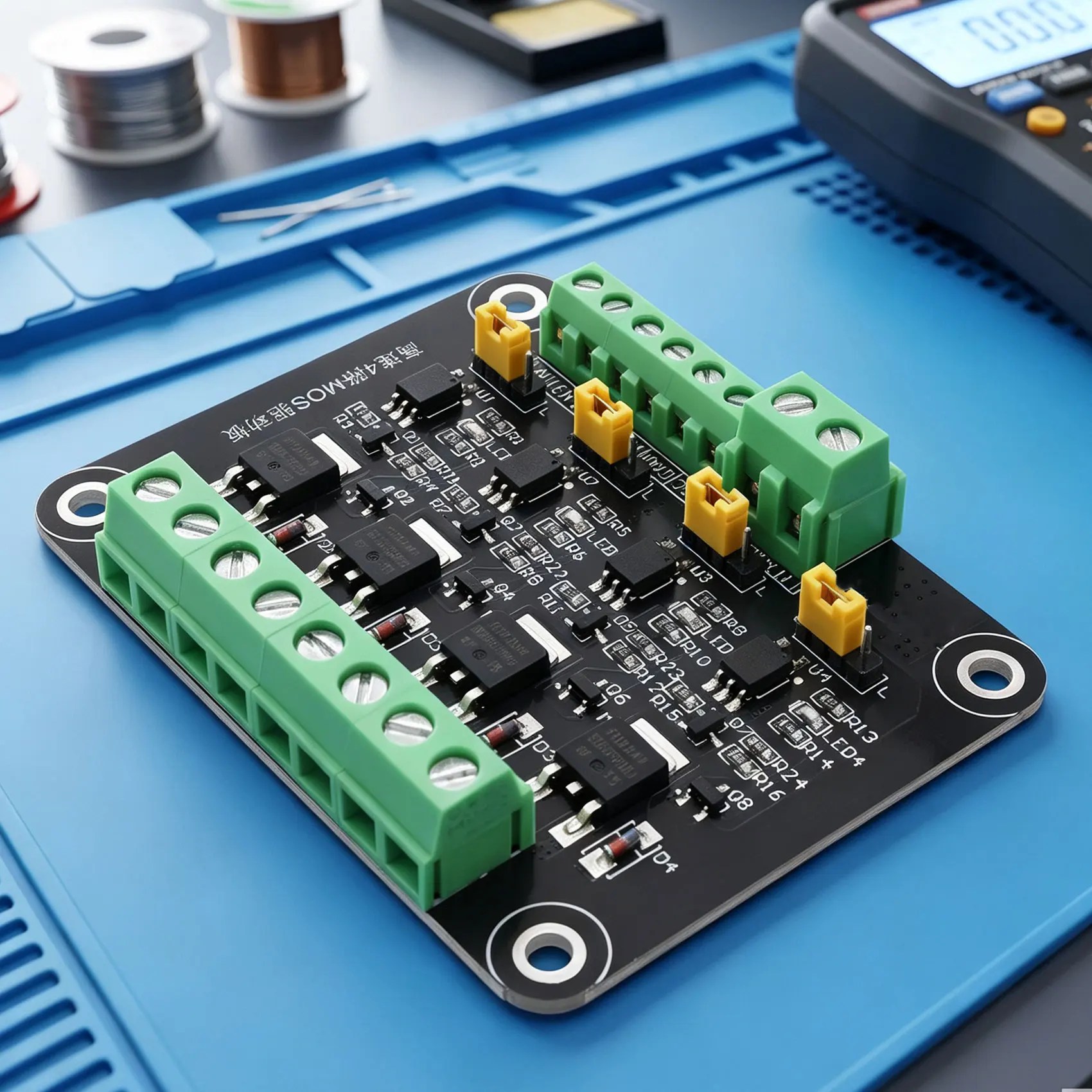 A97I-High-Speed 4-Channel MOSFET Module N-Channel MOSFET Module Optocoupler Isolated Signal Amplification Control Board