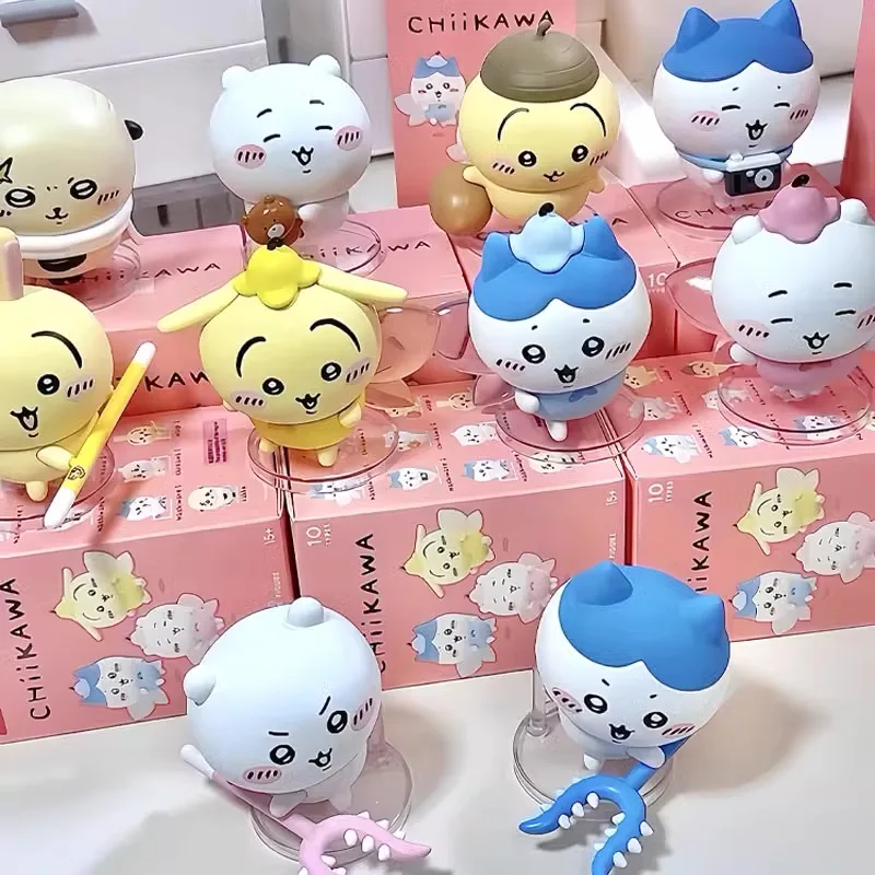 

Подлинная серия Chiikawa Happy Partner слепая коробка Kawwii аниме Committee мультфильм загадочная коробка милый настольный индивидуальный орнамент подарок