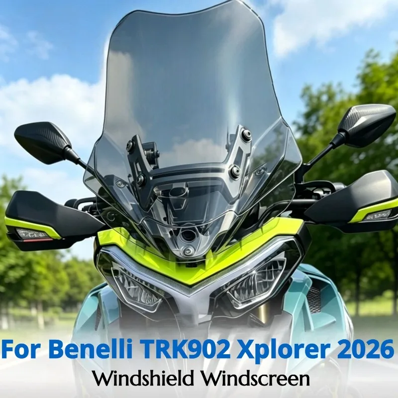 For Benelli TRK902 Xplorer TRK 902 X plorer 2026 Motorcycle Windshield Windscreen Heightened Deflector Windproof Sun Visor