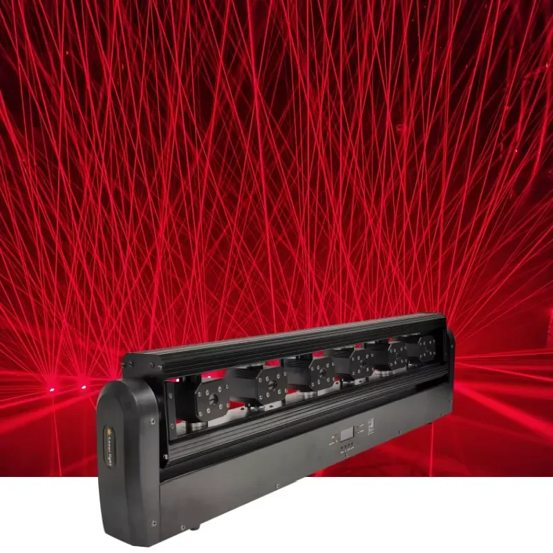 CE Certificate Professional Custom 6 Head Rgb bar Stage Beam Light 6 Eyes Moving Head Red Swing Arrows for Events