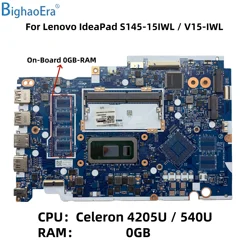 For Lenovo Ideapad S145-15IWL V15-IWL Laptop Motherboard FV440 FS441 FS540 NM-C121 With Intel 4205U 5405U i3 i5 CPU 4GB-RAM DDR4