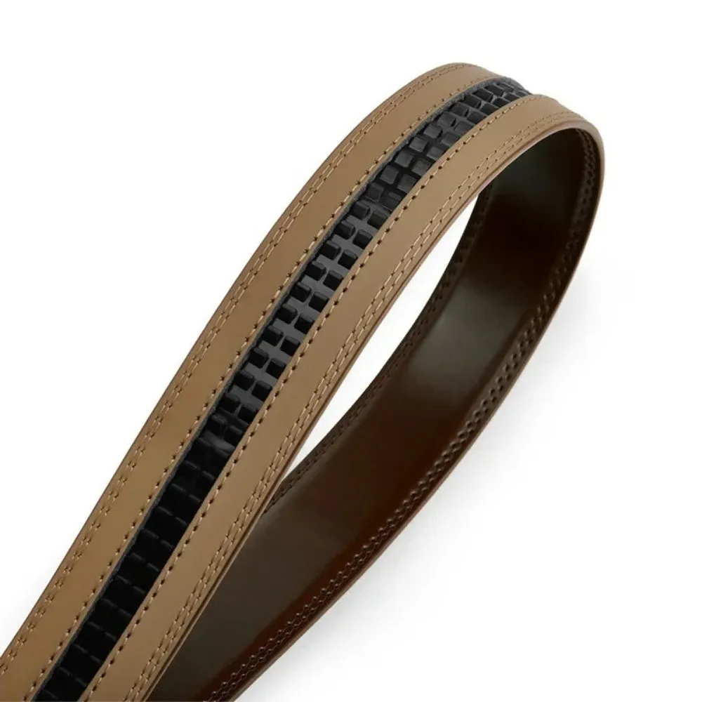 Luxe 115/125/135/145 cm hommes ceinture noir marron 3.5 cm de large ceintures en cuir véritable sans boucle ceinture en peau de vache Cinturones Para Mujer