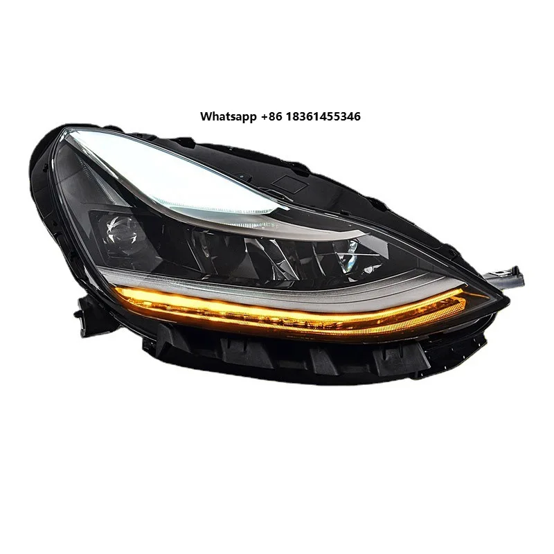 Front  Lights Assembly Left Side Front Right LED Projector Driver Matrix Headlights for 2017 to 2023  Model 3 Model Y