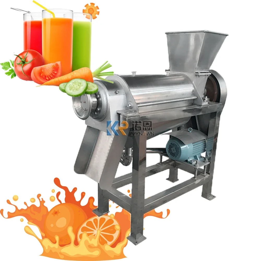 

0.5t/h Electric Screw Fruit Vegetables Press Juicer Extractor Machine Industrial Orange Juice Pressing Making Equipment