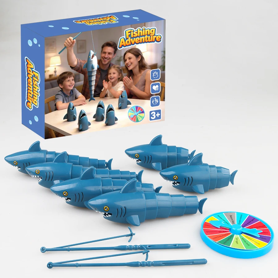 Fishing Master Parent-Child Interactive Shark Board Game Toys, Children's Educational Desktop Games, Baby Birthday Gift view 4