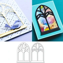 2023 Arched Gothic Cathedral Window craft die Metal Cutting Dies Scrapbook Diary Decoration Stencil DIY Greeting Card Handmade