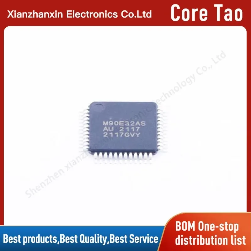 1pcs/lot ATM90E32AS-AU-R ATM90E32AS-AU ATM90E32AS TQFP-48 Microcontroller chip IC in stock