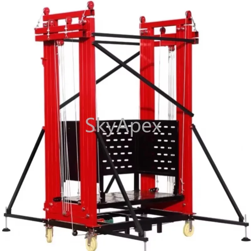 

2-10m 500KG Mobile Electric Scaffold Remote Lifting Platform EN Certified Anti-slip for Building Construction Indoor Outdoor Use