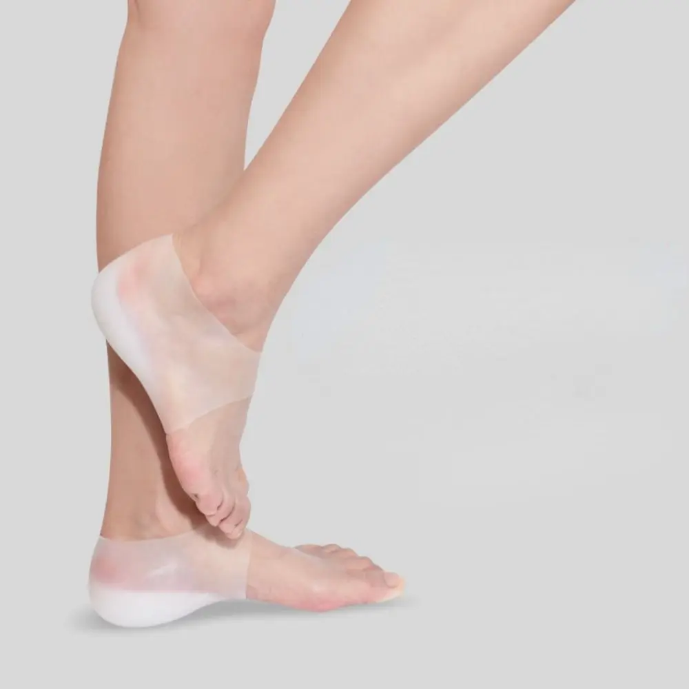 Portable Invisible Height Increased Insole Silicone 2-6cm Insoles Heel Cushion Unisex Elastic Gel Heel Pads