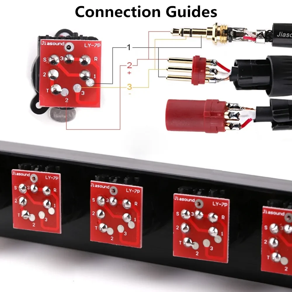 Imagem -05 - Rack Patch Panel para Alto-falante Profissional Audio Cabo Mount Xlr Fêmea Chassis Cabo de Áudio 12 16 Way Pole 1u Flight Case