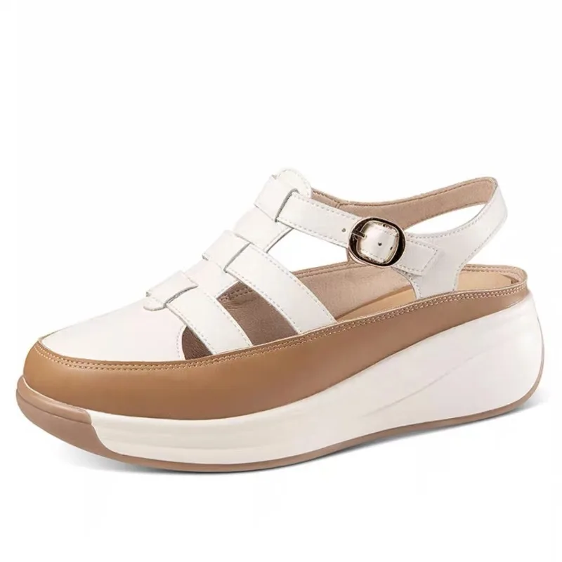 

Sandals Platform Women 2026 Ladies Casual Shoes Wedge High Chunky Heel Sandals Summer Shoes High Top Ankle Shoes Big Size