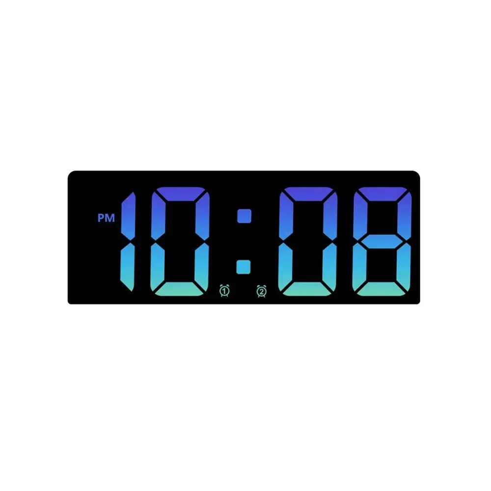 Multi-functional Electronic Clock Backlight Temperature Date Digital LED Clocks Voice Control Home Display Table Clock