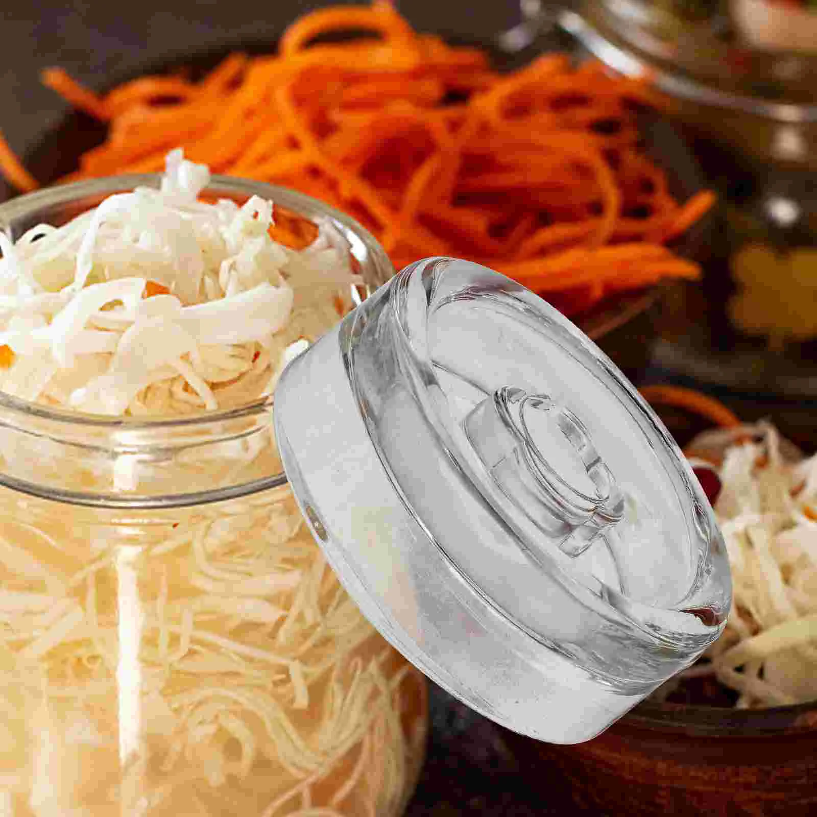 Sauerkraut Fermented Glass Weights Masonry Grill Tools Jars Containers Multi-function Lids